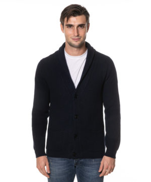 BORGO DEL FILO CARDIGAN BE542364 BLU-1