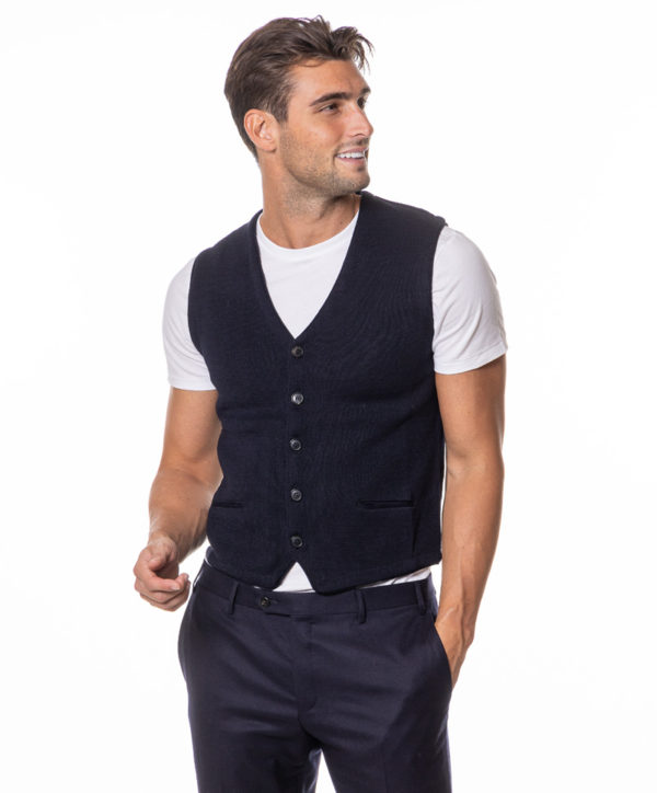 BORGO DEL FILO GILET BE543541 BLU-3