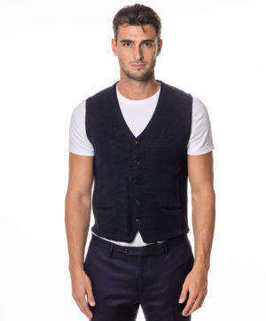 BORGO DEL FILO GILET BE543541 BLU-1