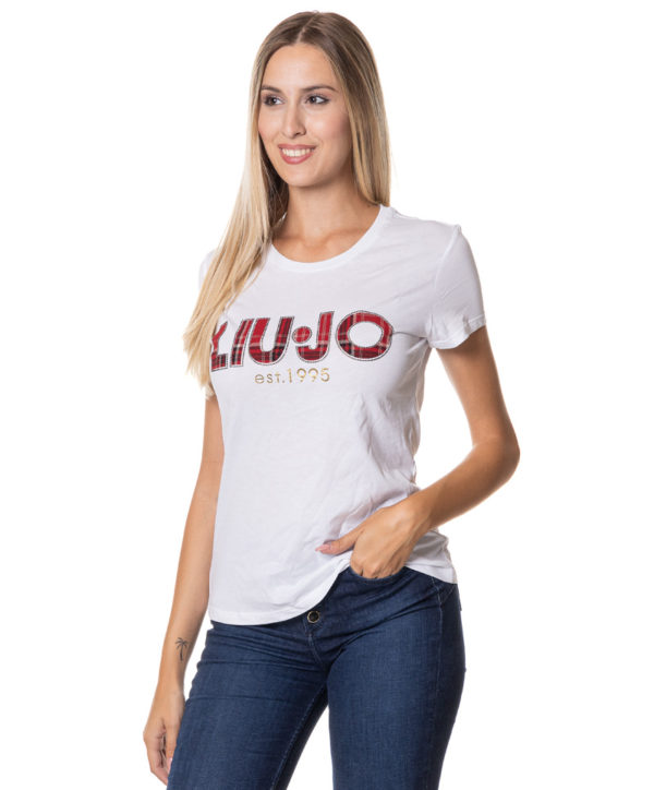 LIU JO T-SHIRT LJMF3350J6308 BIA-3