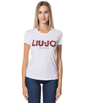 LIU JO T-SHIRT LJMF3350J6308 BIA-1