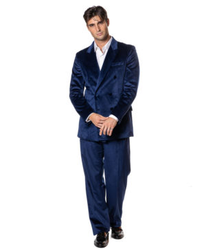 SARTORIA BRIZZI PANTALONE BR4010VEL BLU-4