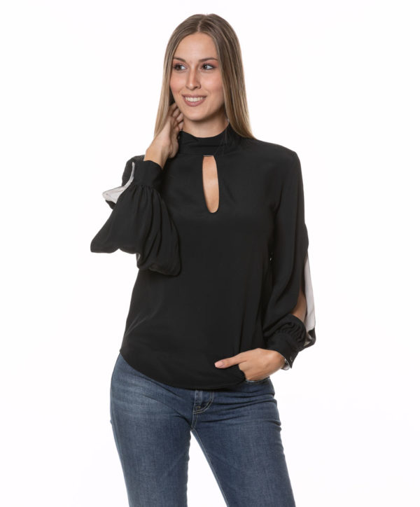 SIMONA CORSELLINI BLUSA SCDA22CPBL009 NER-3