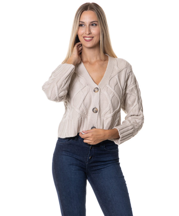 ALPHA STUDIO CARDIGAN ALD4071E GES-3