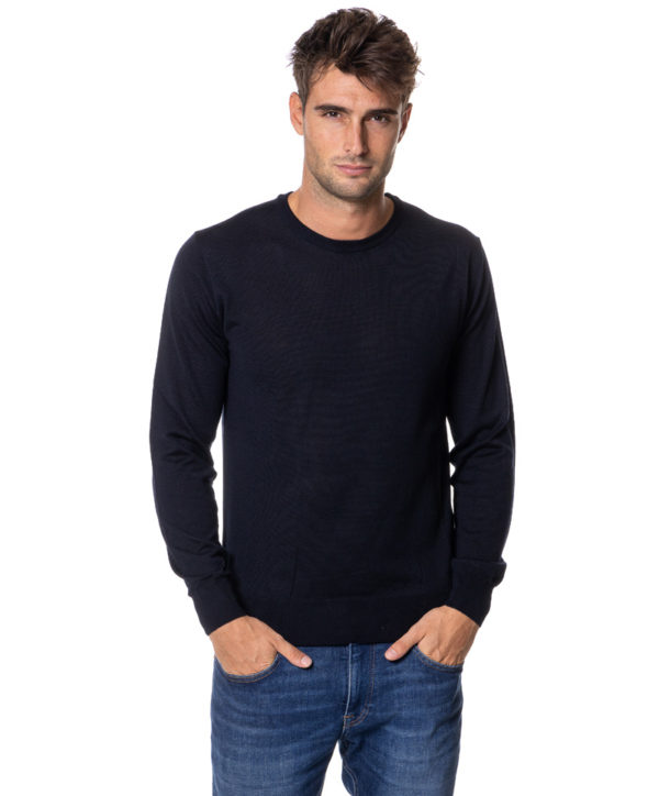 BORGO DEL FILO MAGLIA BE513536 BLU-3