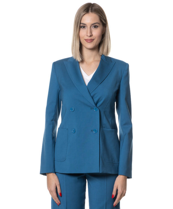 WEEKEND by MaxMara GIACCA WKS24NERVOSO BLU-1