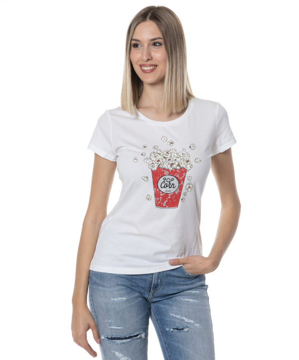 LIU JO T-SHIRT LJMA4334J5904 BIA-3