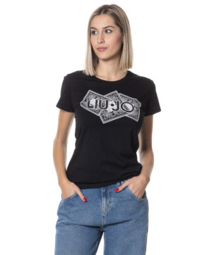 LIU JO T-SHIRT LJMA4340JS923 NER-3