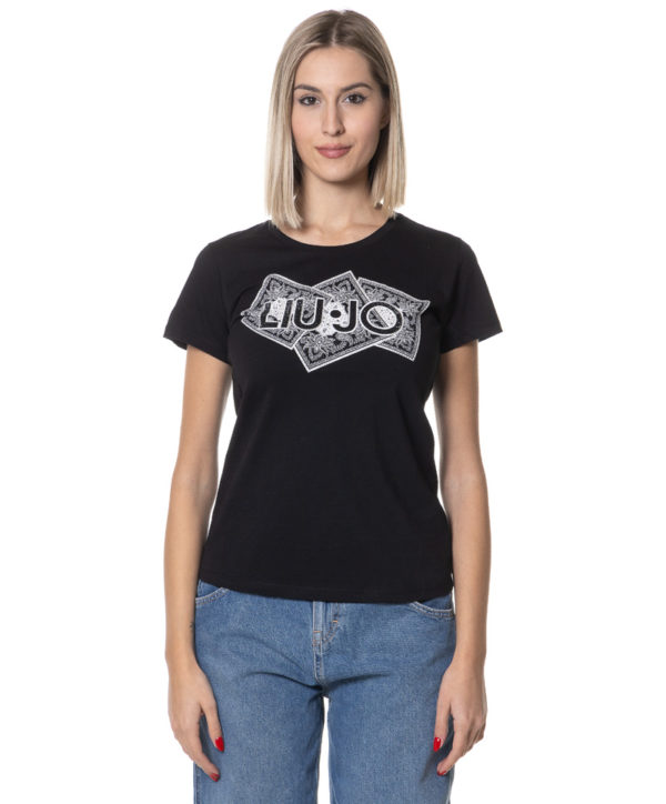 LIU JO T-SHIRT LJMA4340JS923 NER-1