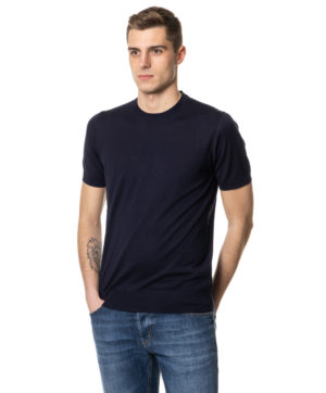 PAOLO PECORA T-SHIRT PPA010F200 BLU-3