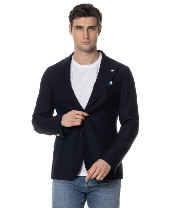MANUEL RITZ GIACCA MZG2748Y233318 BLU-3