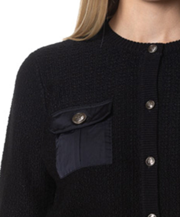 ELISABETTA FRANCHI CARDIGAN CBMK22S47E2 NER-4