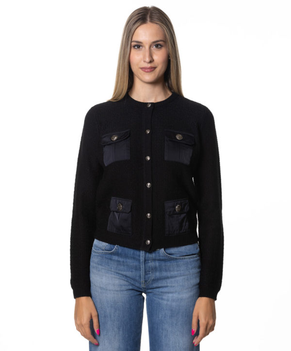ELISABETTA FRANCHI CARDIGAN CBMK22S47E2 NER-1