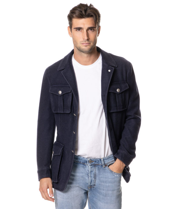 LUBIAM FIELD JACKET LU288125525 BLU-3