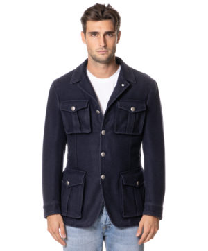 LUBIAM FIELD JACKET LU288125525 BLU-1