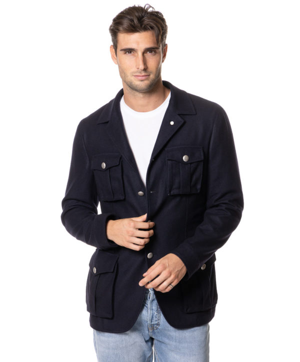 LUBIAM FIELD JACKET LU288125527 BLU-3