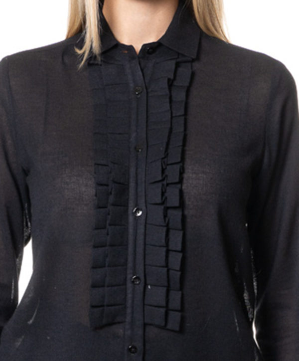 MAZZARELLI CAMICIA ZADMARIROUCHESB270 NER-4