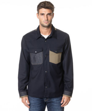 OFFICINA36 OVERSHIRT OF7655LORITA BLU-1