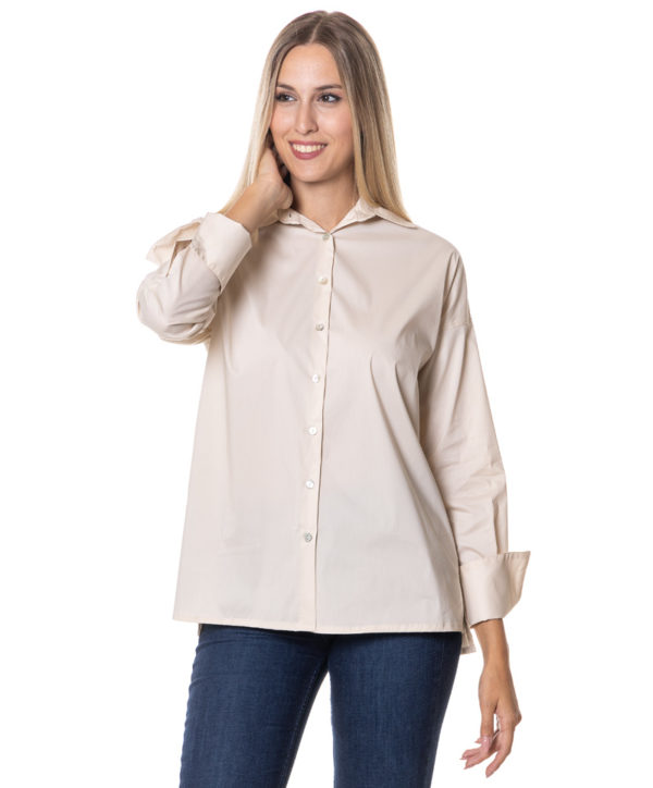 SKILLS&GENES CAMICIA SKD266C05W602 BEI-3