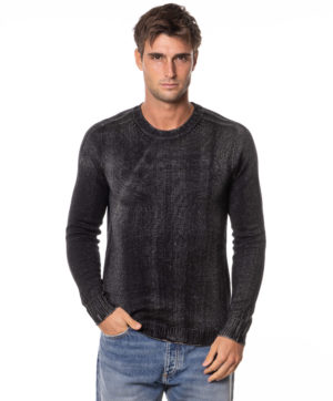 A-ROVESCIO MAGLIA RVW40145 NER-3