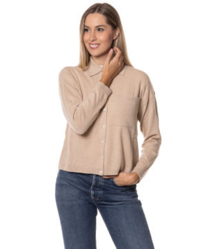 ALPHA STUDIO CAMICIA ALD8042L BEI-3