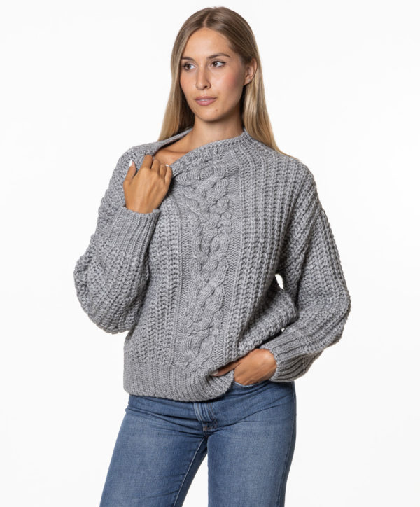 LIU JO MAGLIA LJCF4437MA329 GRE-3