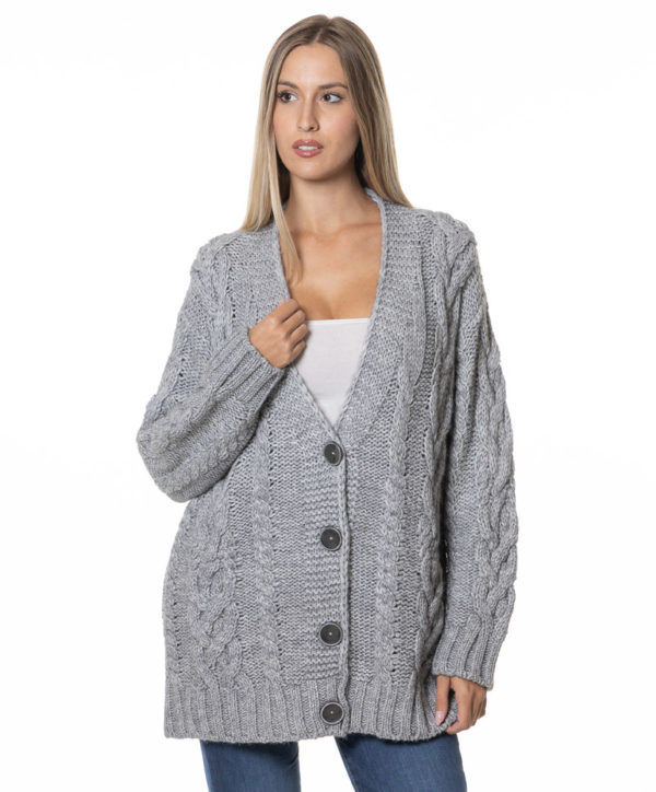 LIU JO MAXI CARDIGAN LJCF4248MA329 GRE-3