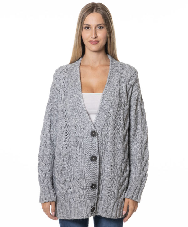 LIU JO MAXI CARDIGAN LJCF4248MA329 GRE-1