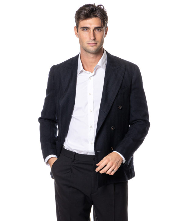 SANTANIELLO GIACCA SBTL3351GL7231MF BLU-3