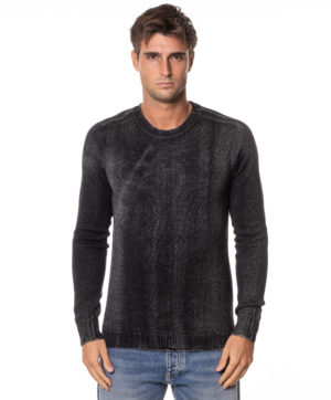 A-ROVESCIO MAGLIA RVW40145 NER-1