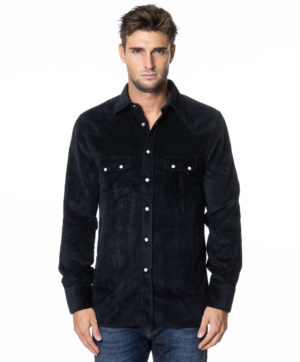 DOPPIAA CAMICIA DPAARIOSTOX7301 BLU-1