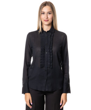 MAZZARELLI CAMICIA ZADMARIROUCHESB270 NER-1