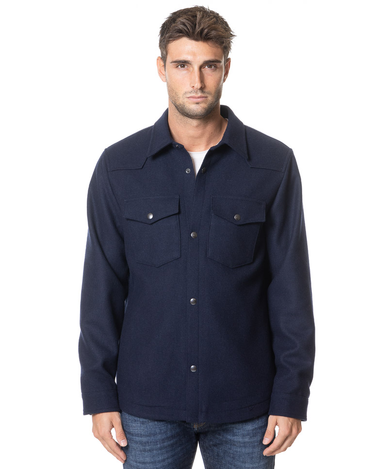 OFFICINA36 OVERSHIRT OF7640CARMEN BLU-1